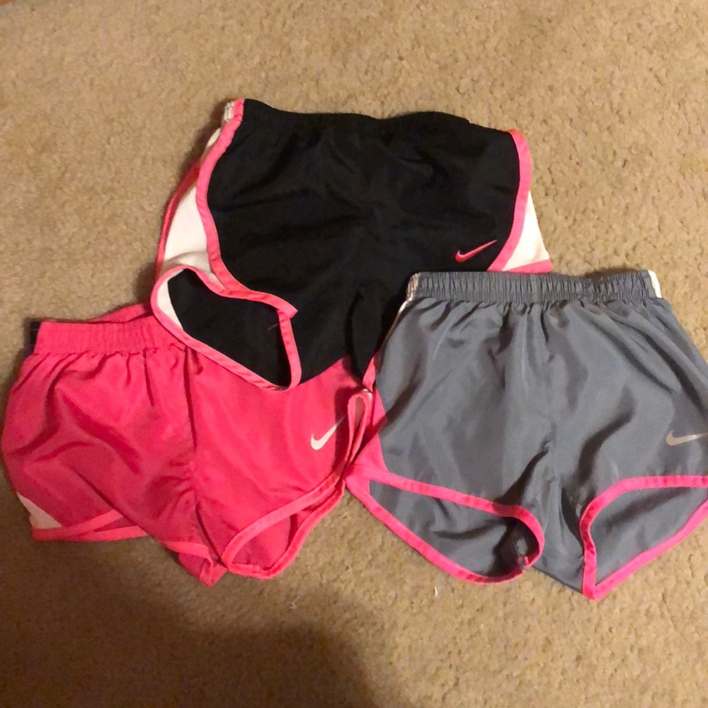 3 pair girls Nike shorts